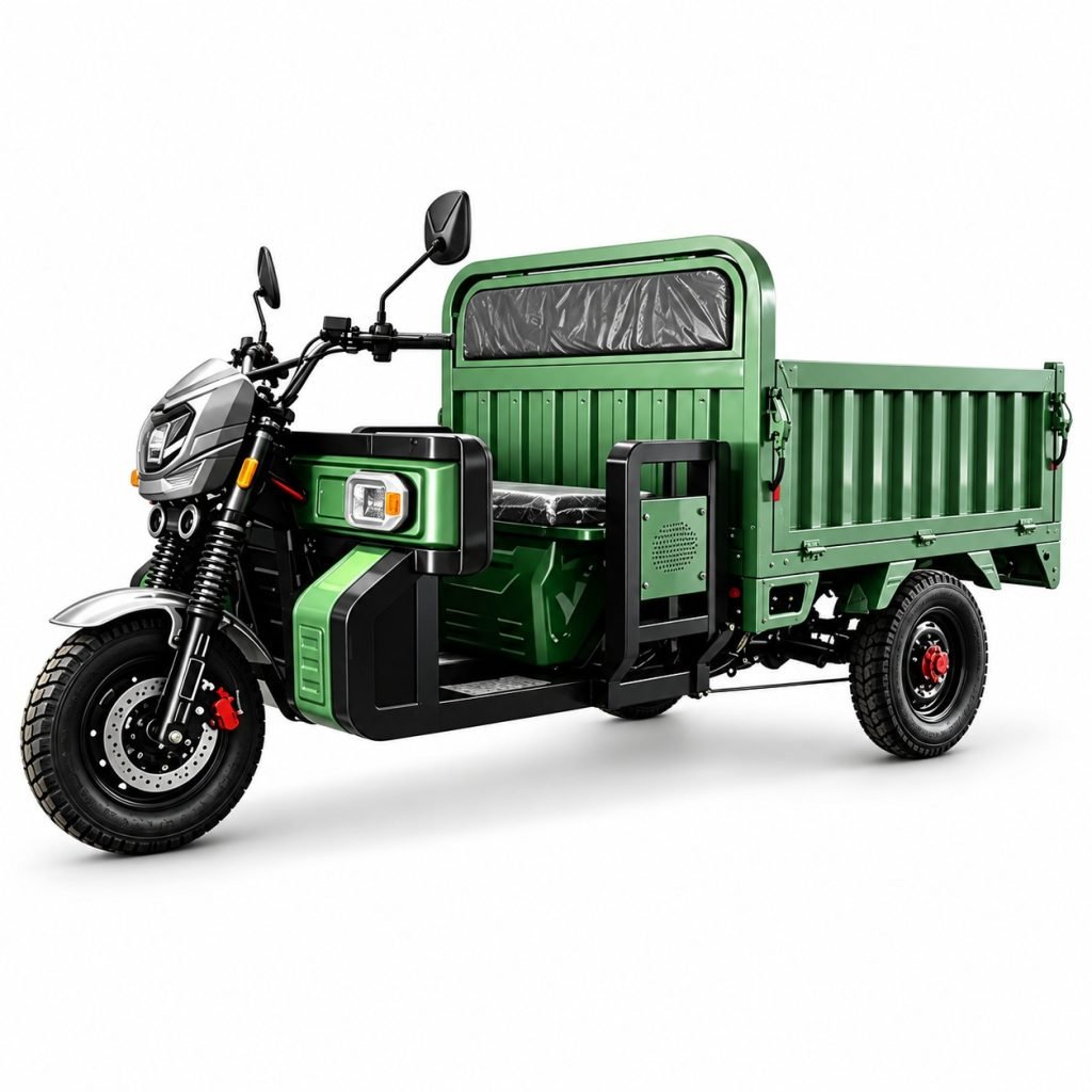 ZH-CP022 electric cargo tricycle front three-quarter view