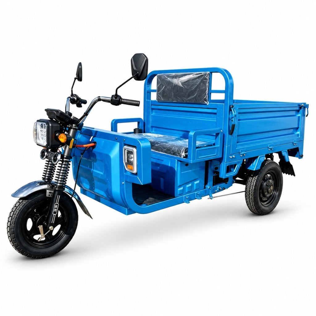 ZH-CP023 electric cargo tricycle front three-quarter view