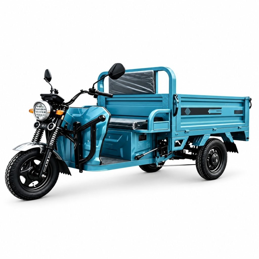 ZH-CP024 electric cargo tricycle front three-quarter view